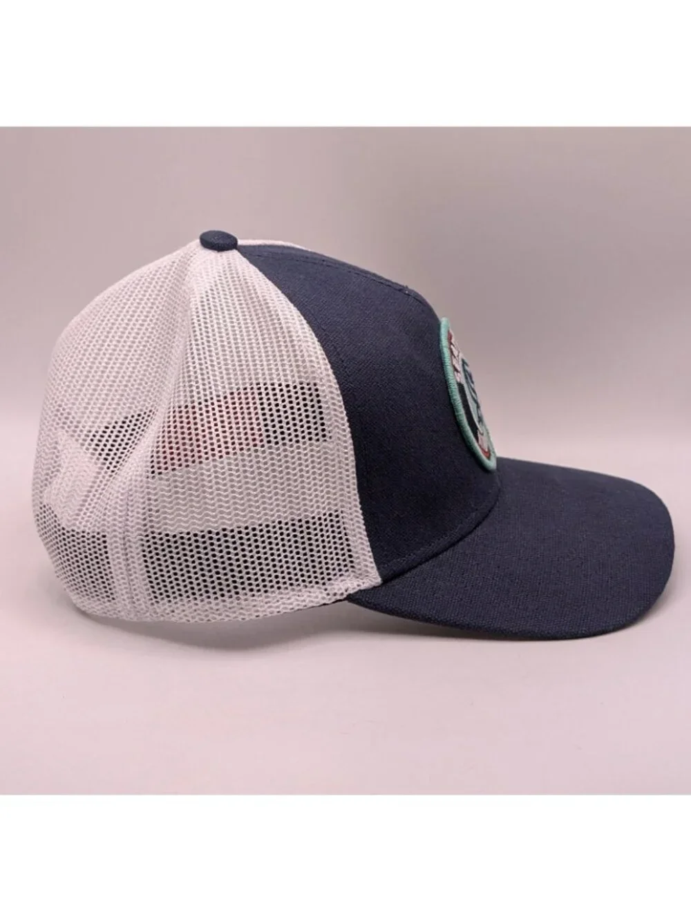 American Needle Seattle Kraken NHL Hat Hockey Snapback Navy Blue White Mesh Cap